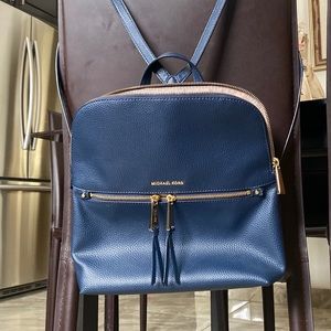 NWT MICHAEL KORS NAVY BACKPACK